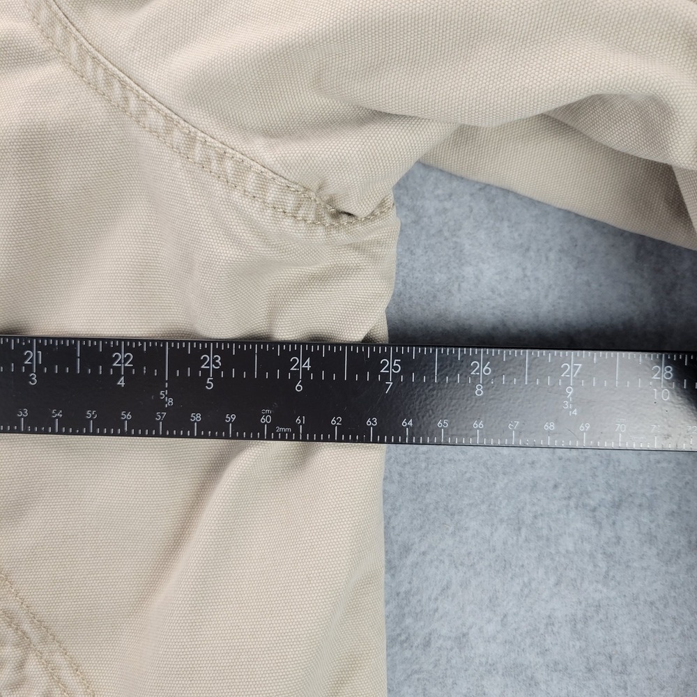 Lands End Canvas Chore Coat Corduroy Collar Button Front Womens‎ XL 18-20 Tan - Picture 9 of 16
